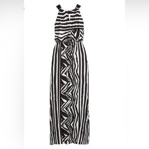 Chico’s Zebra Print Maxi Knit Dress